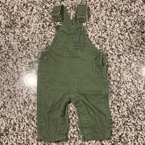 Carters green overalls size 3MO